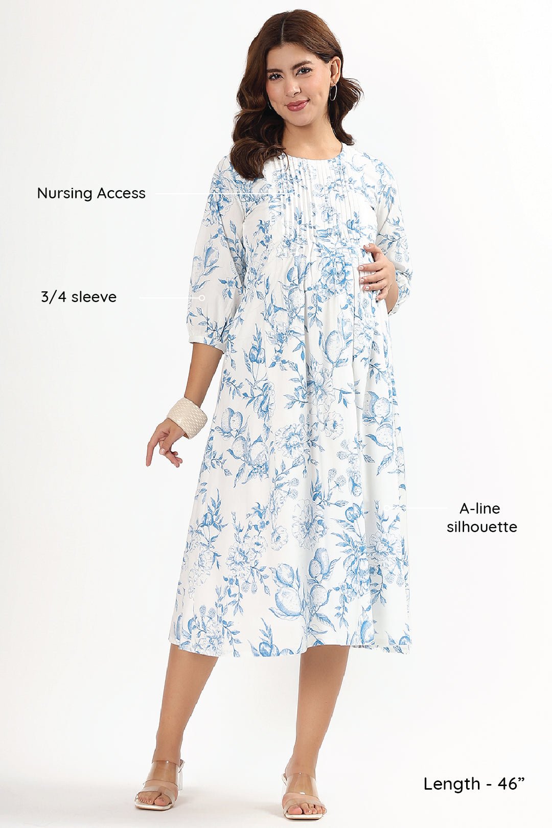 Bluebell Bloom Feeding Dress - Putchi - MadrascartPutchi