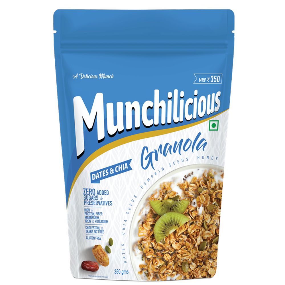 Dates & Chia Granola - Munchilicious (350gms)