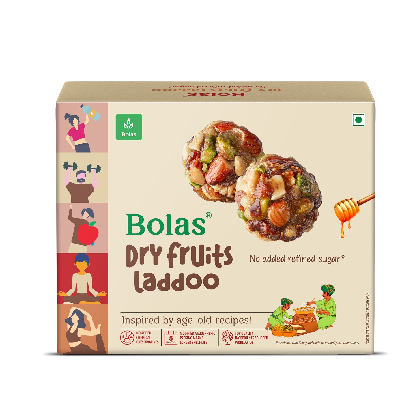 Dry Fruits Laddoo 150g - Bolas