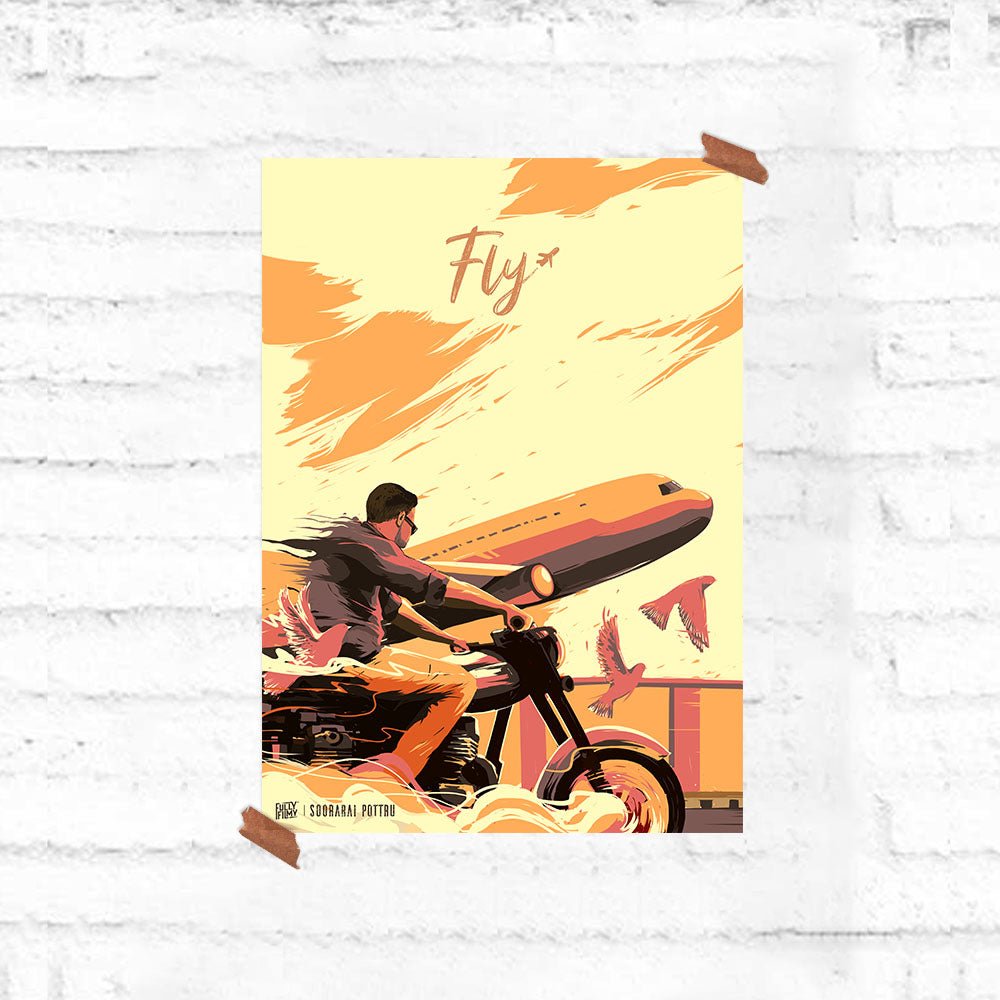 Fly High - Soorarai Pottru Poster - Fully Filmy - MadrascartFully Filmy