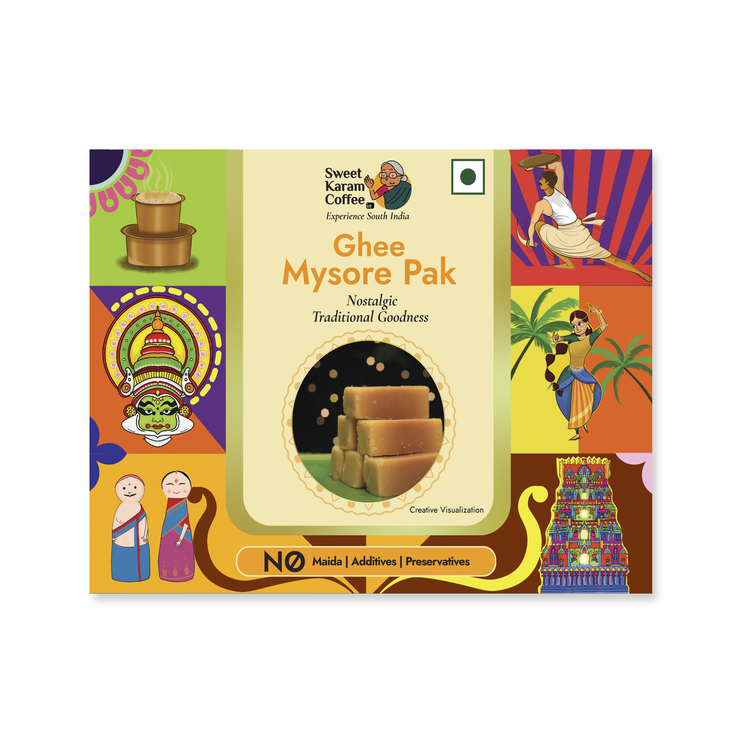 Ghee Mysorepak 100g - Sweet Karam Coffee