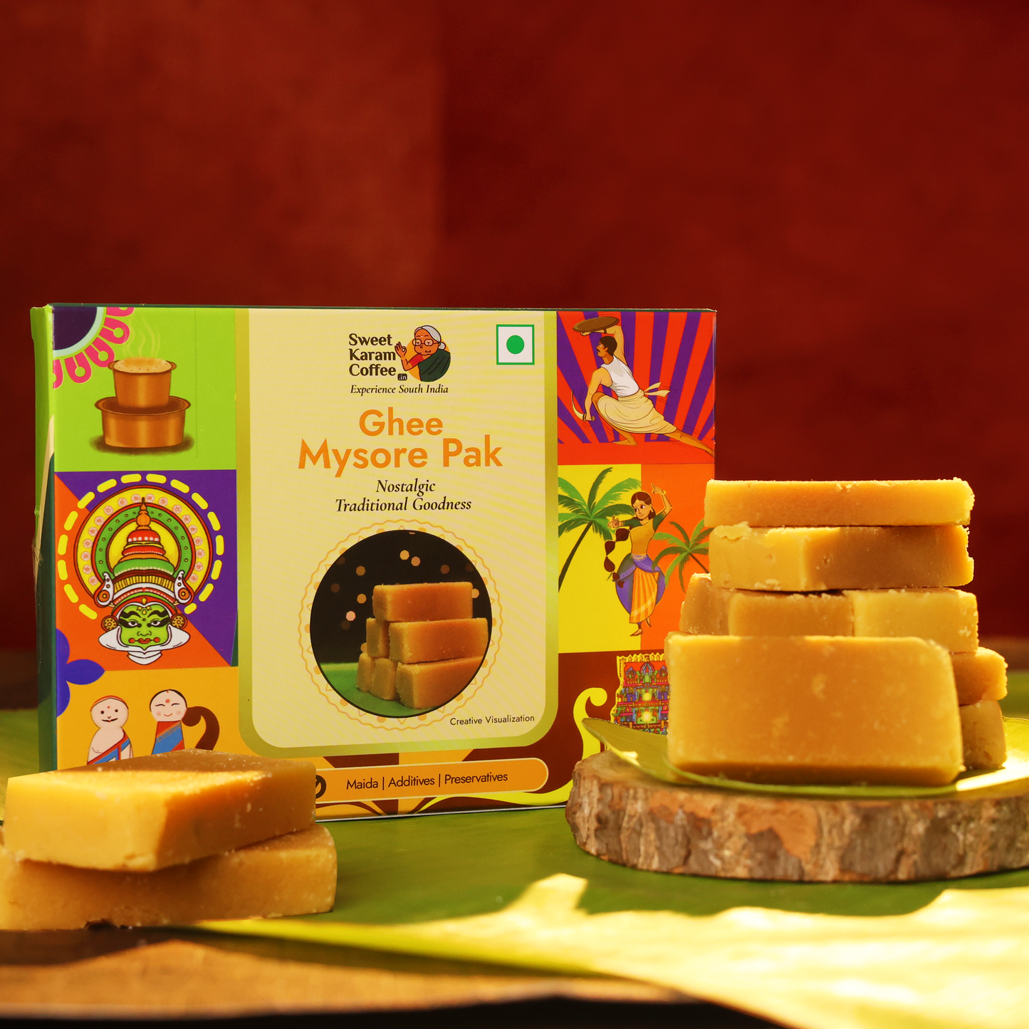 Ghee Mysorepak 100g - Sweet Karam Coffee