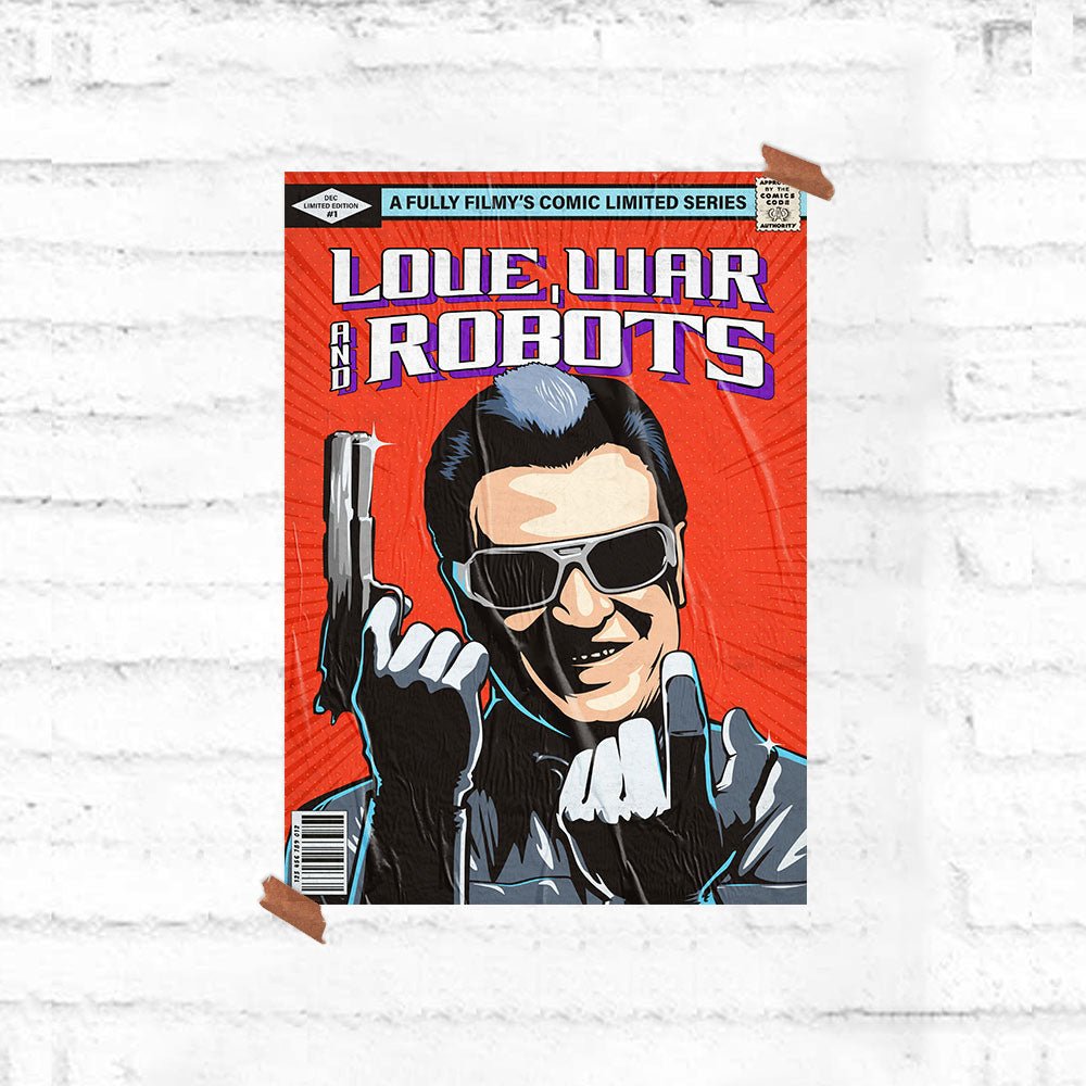 Love, War and Robots Poster - Fully Filmy - MadrascartFully Filmy