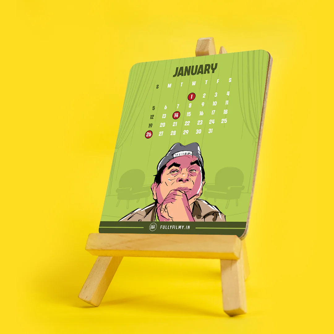 Meme God 2025 - Desk Calendar - Fully Filmy