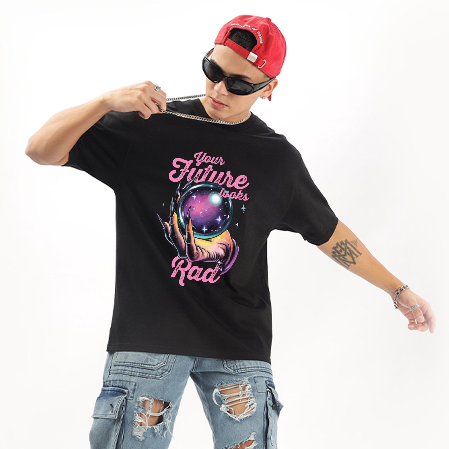 Your Future Looks Rad Oversized T-Shirt - Fully Filmy