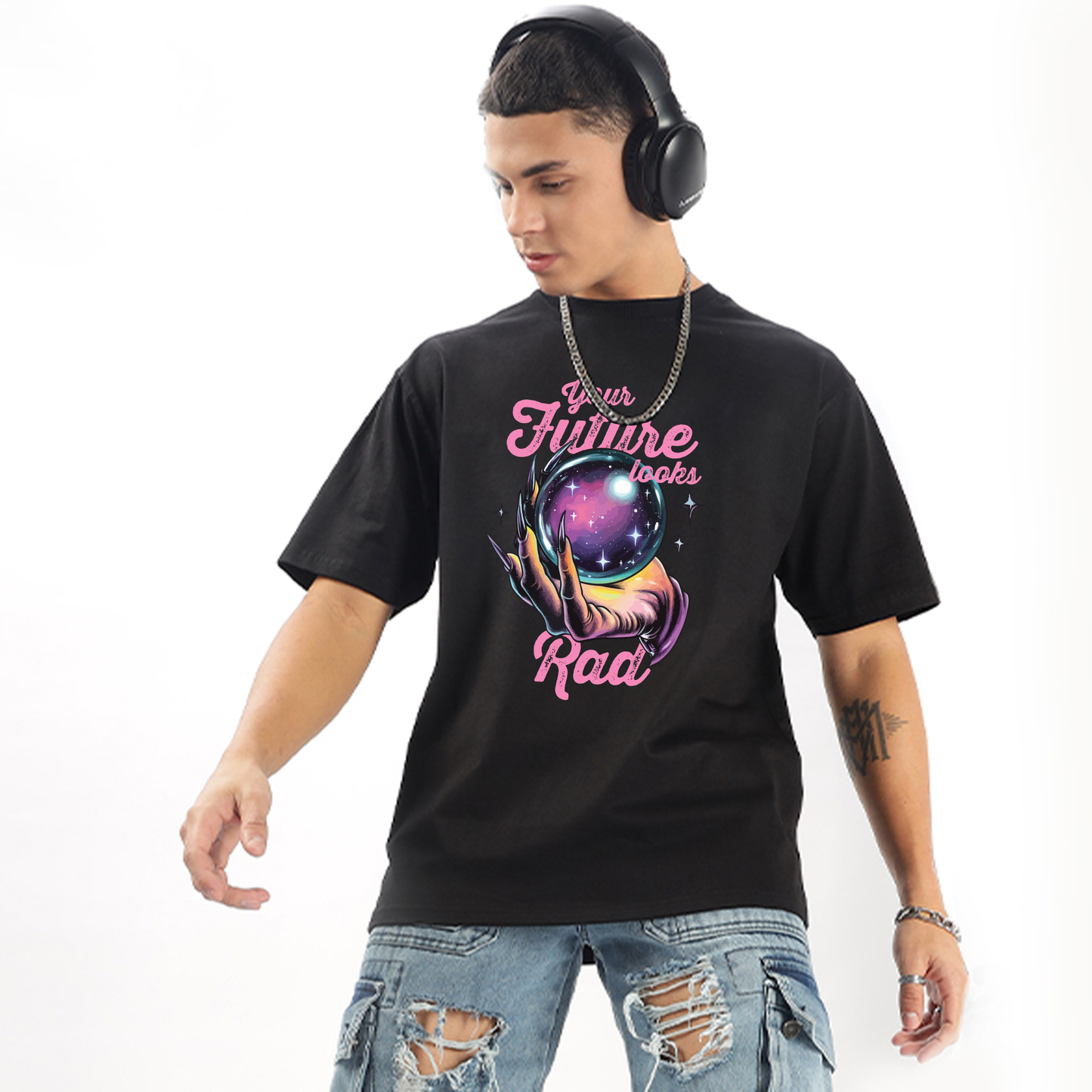 Your Future Looks Rad Oversized T-Shirt - Fully Filmy
