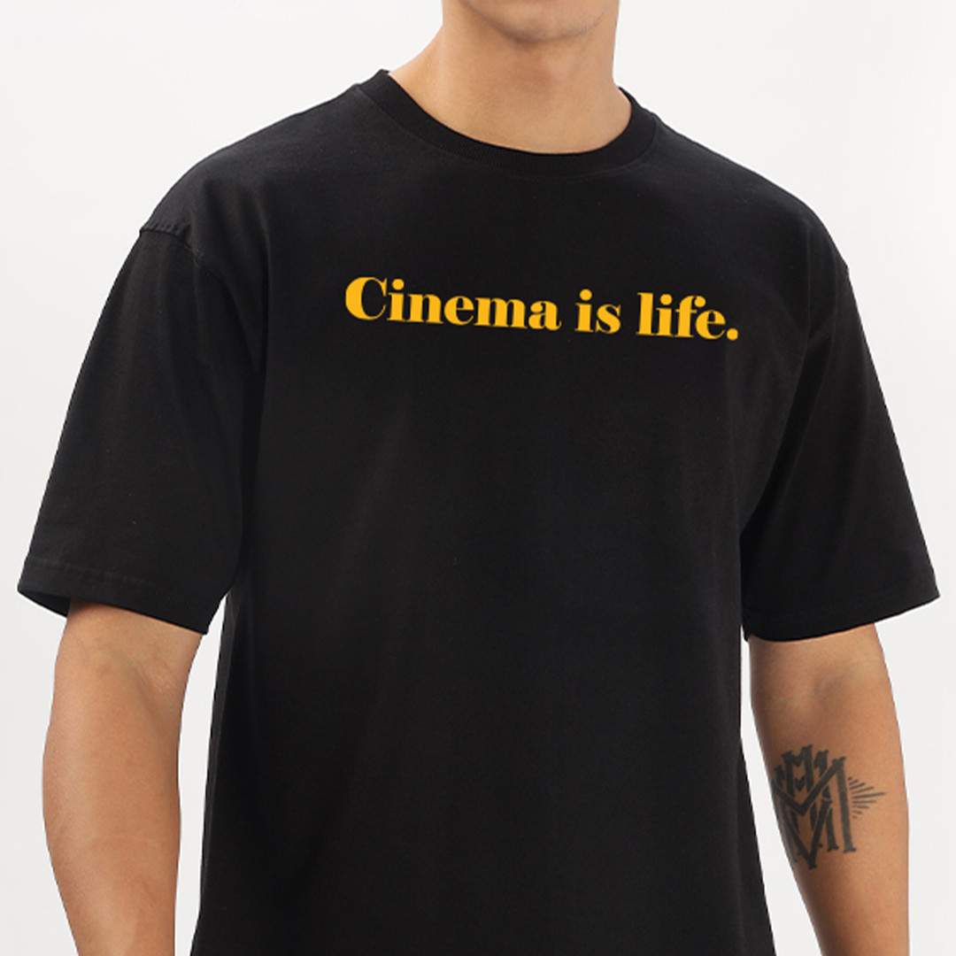 Cinema Is Life Oversized T-Shirt - Fully Filmy