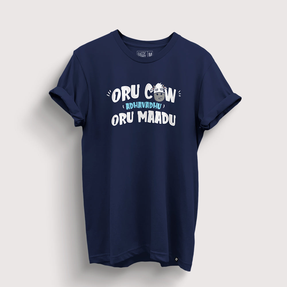 Cow Adhavadhu Oru Maadu T-Shirt - Fully Filmy