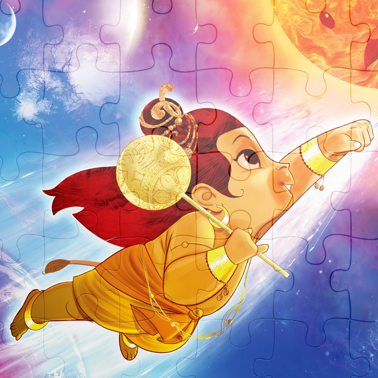 Puzzle - Hanuman - 54 pieces - 2D Jigsaw puzzle - Aurva World - MadrascartAurva World