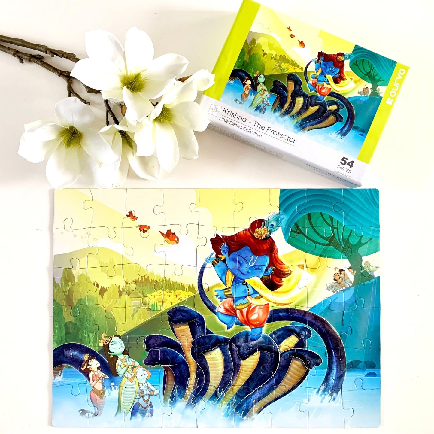 Puzzle - Krishna - 54 pieces - 2D Jigsaw puzzle - Aurva World - MadrascartAurva World