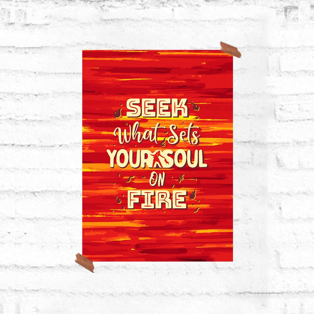 Soul on Fire Motivational Poster - Fully Filmy - MadrascartFully Filmy
