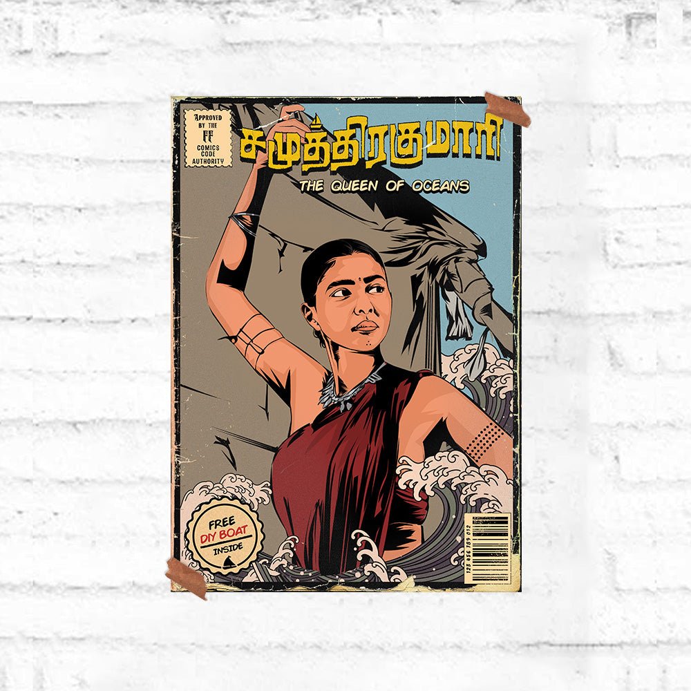 The Queen Of Oceans | Official PS - 2 Comic Poster - Fully Filmy - MadrascartFully Filmy