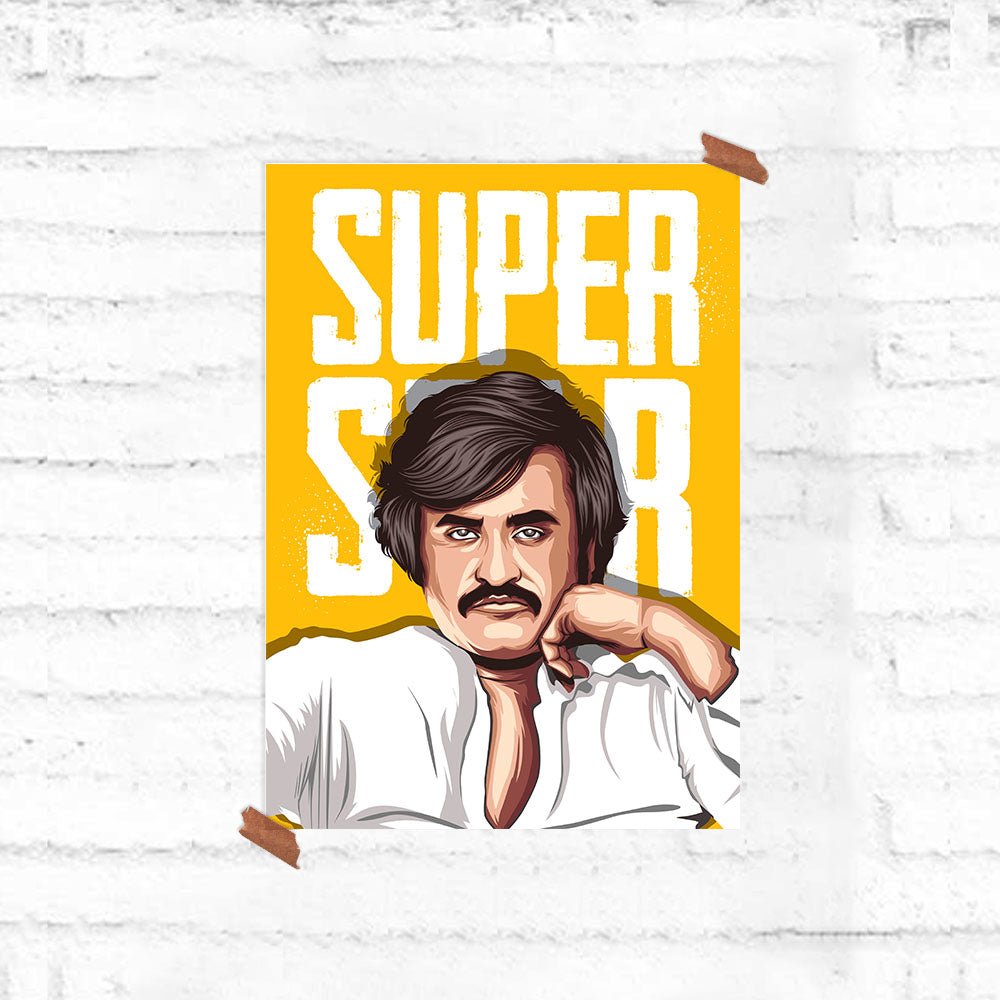 The Super One - Rajini Poster - Fully Filmy - MadrascartFully Filmy