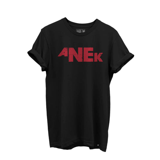 Anek Minimal Logo Official (Black) T-Shirt - Fully Filmy