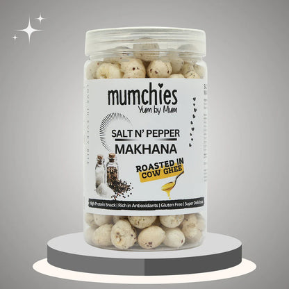 Salt n' Pepper Makhana (70gm) - Mumchies