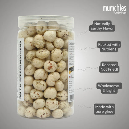 Salt n' Pepper Makhana (70gm) - Mumchies
