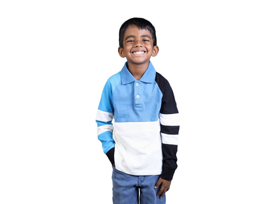 Coastal Blocks Boy's Polo - Watermelon Boys