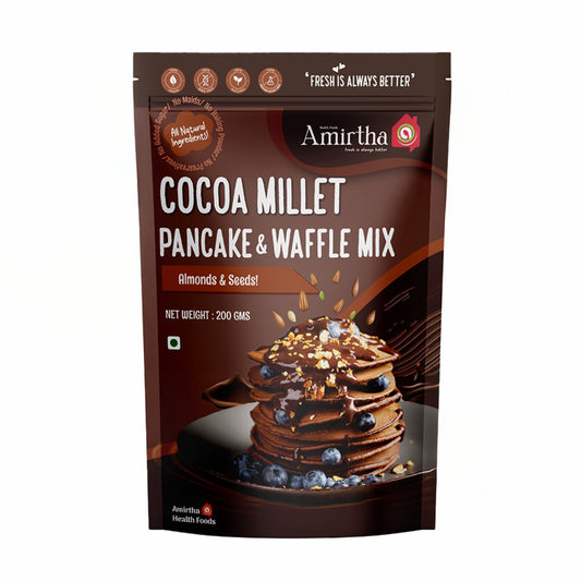 Cocoa Millet Pancake Mix - 200g - AMIRTHA HEALTH FOODS
