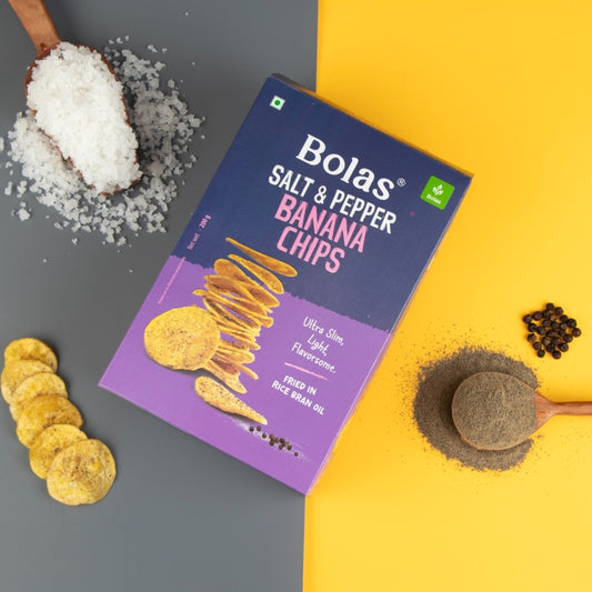Salt & Pepper Banana Chips 200g - Bolas