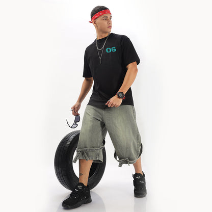Number 06 | Grand Prix Oversized T-Shirt (Left Pocket & Back) - Fully Filmy