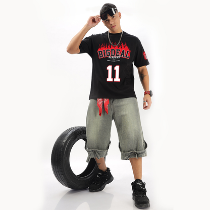 I'm A Big Deal (Dark Edition) | RBD Oversized T-Shirt (Front, Back & Left Sleeve) - Fully Filmy