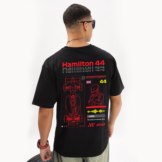 Number 44 | Grand Prix Oversized T-Shirt - Fully Filmy