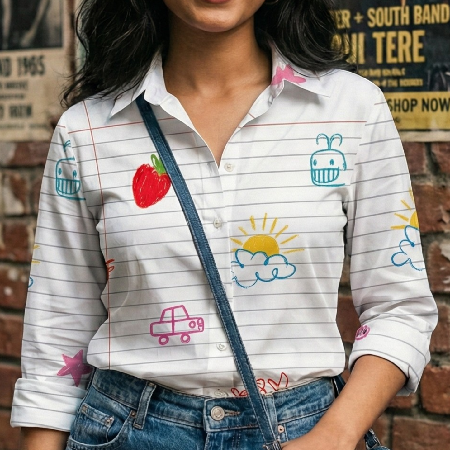 Childhood Canvas Women's Linen Shirt - Fully Filmy