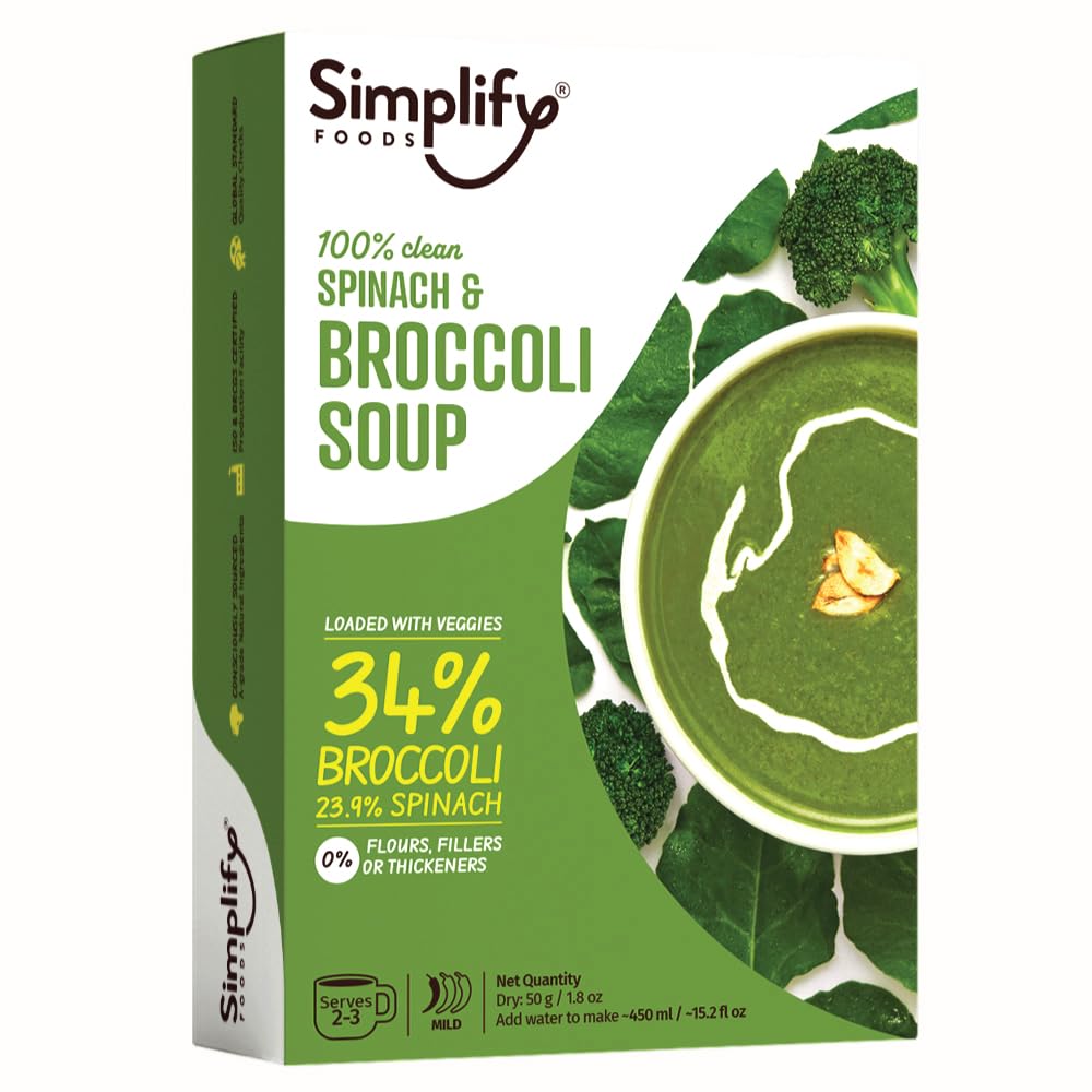 Spinach & Broccoli Soup 75g (2Packs) - Simplify