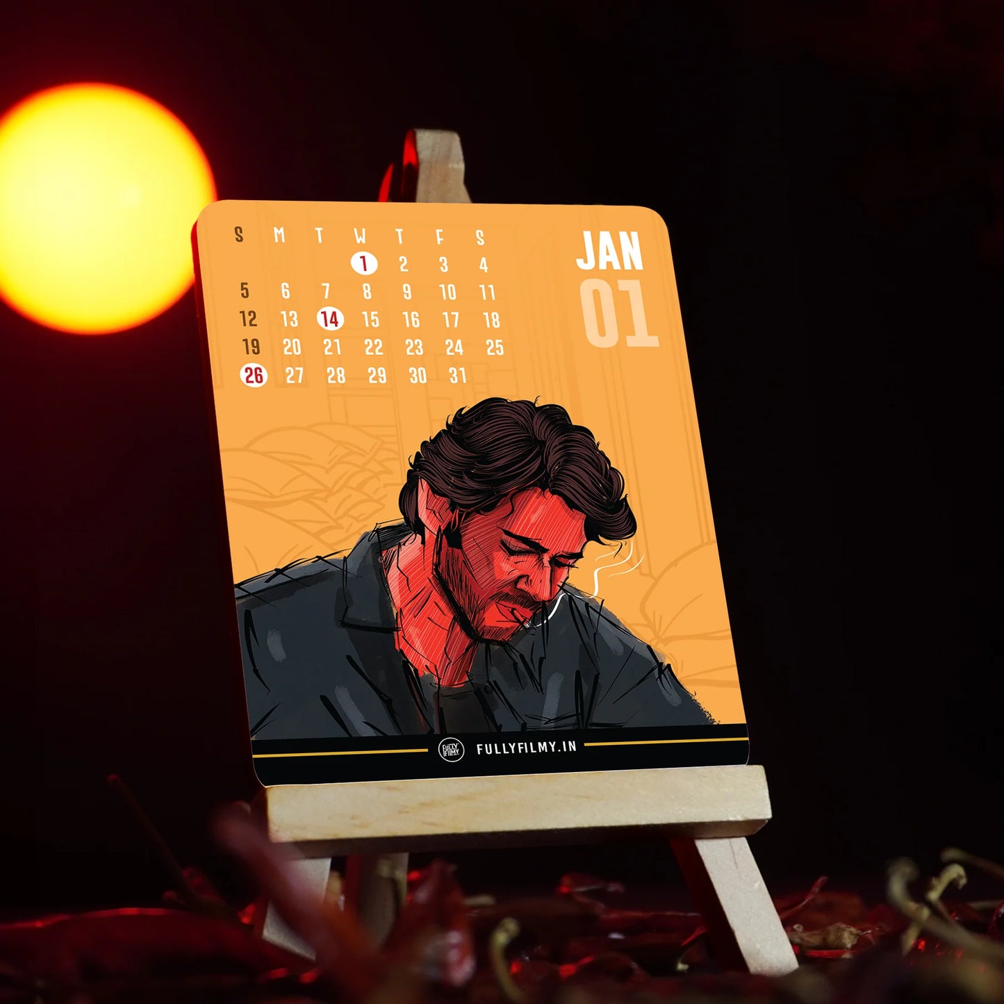 Prince Of Tollywood 2025 - Desk Calendar - Fully Filmy