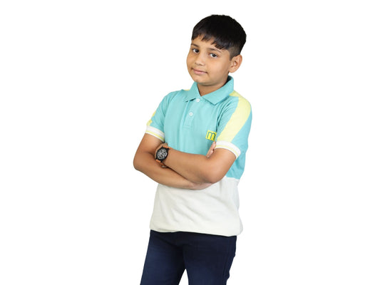 Color Clash Boy's Polo - Watermelon Boys