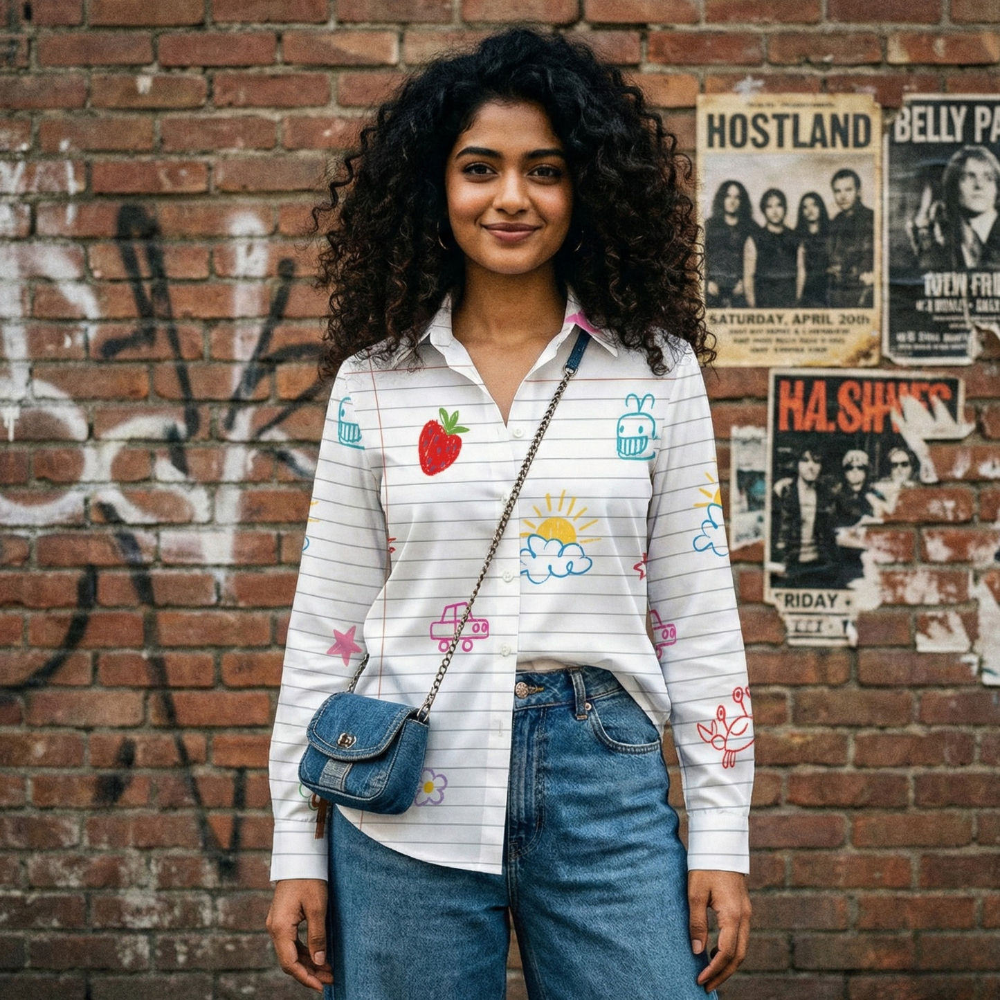 Childhood Canvas Women's Linen Shirt - Fully Filmy