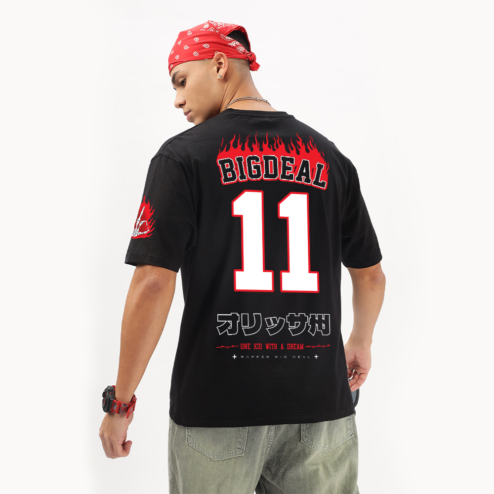I'm A Big Deal (Dark Edition) | RBD Oversized T-Shirt (Front, Back & Left Sleeve) - Fully Filmy