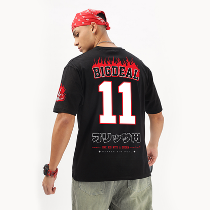 I'm A Big Deal (Dark Edition) | RBD Oversized T-Shirt (Front, Back & Left Sleeve) - Fully Filmy