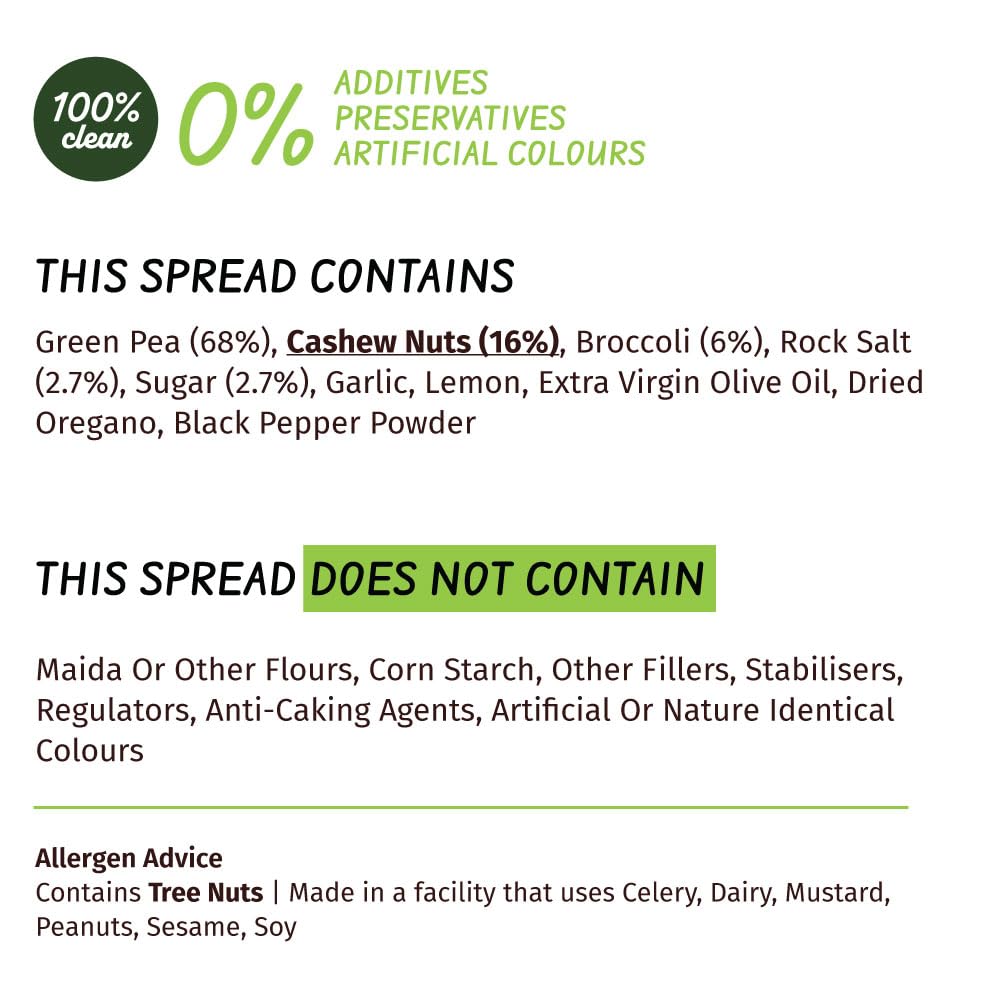 Broccoli & Geen Pea Spread 75g (2Packs) - Simplify