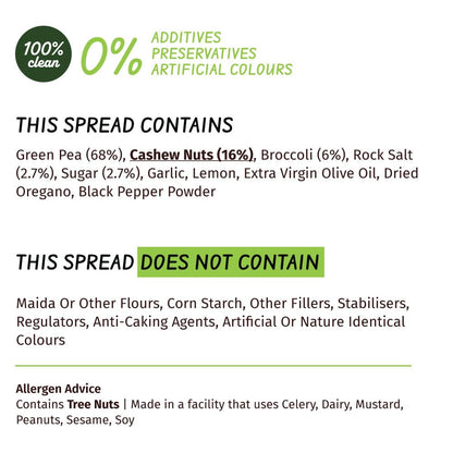 Broccoli & Geen Pea Spread 75g (2Packs) - Simplify
