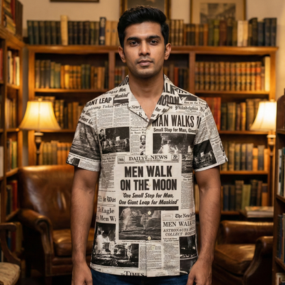 Man on the Moon Men's Shirt - Fully Filmy
