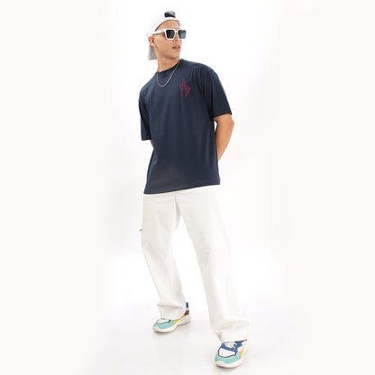 Gojo: The Strongest Sorcerer Oversized T-Shirt (Left Pocket & Back) - Fully Filmy