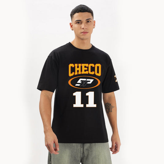 Checo Grand Prix Oversized T-Shirt (Front, Back & Left Sleeve) - Fully Filmy