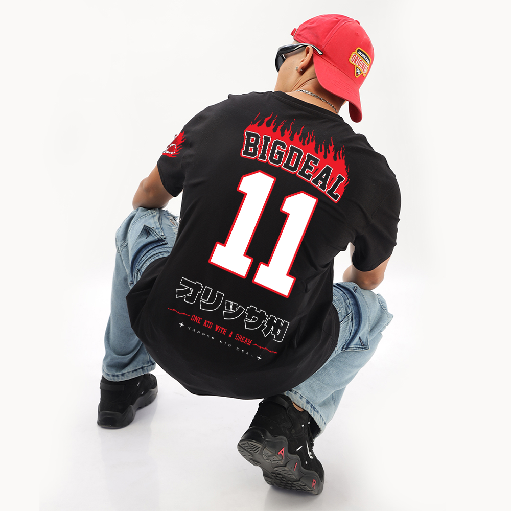 I'm A Big Deal (Dark Edition) | RBD Oversized T-Shirt (Front, Back & Left Sleeve) - Fully Filmy