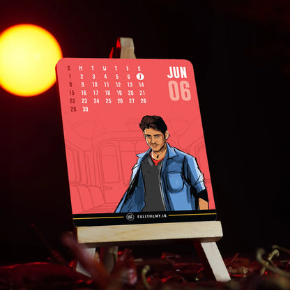 Prince Of Tollywood 2025 - Desk Calendar - Fully Filmy