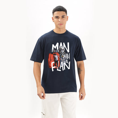 Man With A Plan Oversized T-Shirt - Fully Filmy