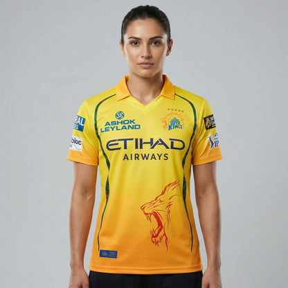 Chennai Super Kings Authentic Fan Jersey 2026 - Dhoni 7 (Half Sleeve) [Pre-Order]