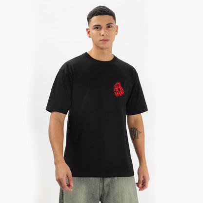 Let It Rip Oversized T-Shirt (Left Pocket & Back) Black Edition - Fully Filmy