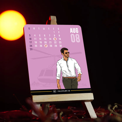Prince Of Tollywood 2025 - Desk Calendar - Fully Filmy