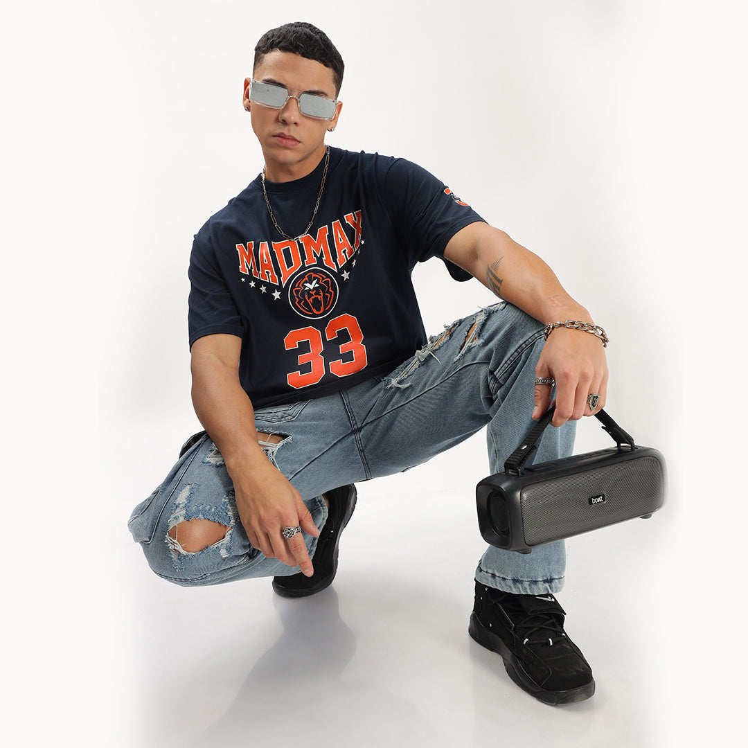 Mad Max Grand Prix Oversized T-Shirt (Front, Back & Left Sleeve) - Fully Filmy