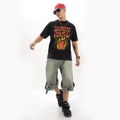 A Stubborn Heart Oversized T-Shirt - Fully Filmy