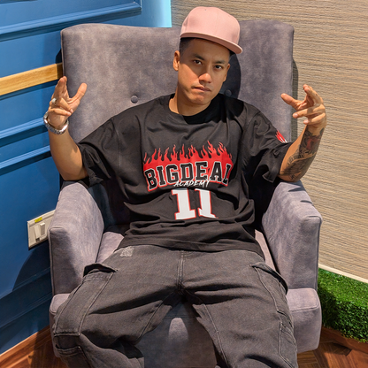 I'm A Big Deal (Dark Edition) | RBD Oversized T-Shirt (Front, Back & Left Sleeve) - Fully Filmy