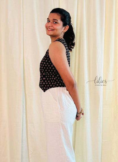 Zoya Vest Top - Lilies