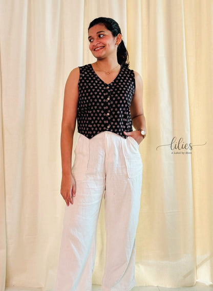 Zoya Vest Top - Lilies