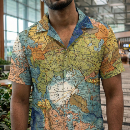 Around the World Men's Shirt - Fully Filmy